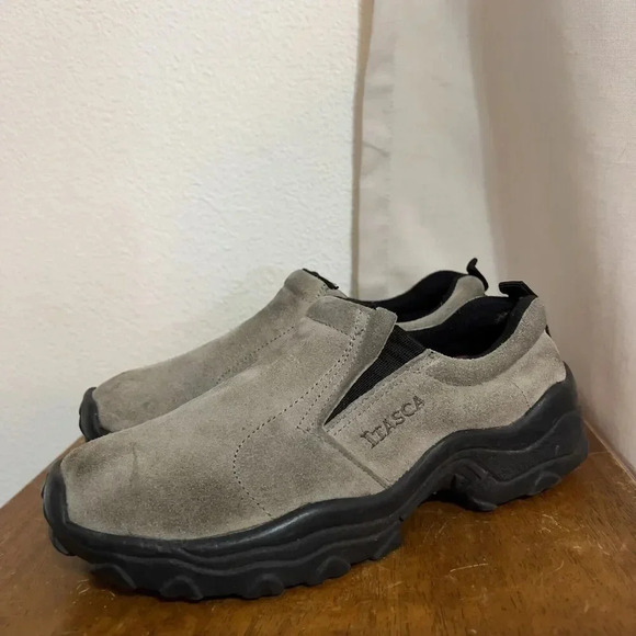 ITASCA Searay Suede‎ Slip On Comfort Walking Mens Shoes Sz 9 Tan Cushion Stretch - Picture 9 of 9